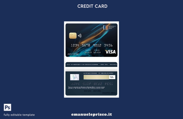 stile verificato Modello di carta visto per banca di risparmio del Botswana